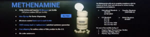 Methenamine for timed burning